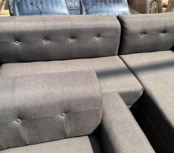 L-Shaped Sofa – Grey – Clean & Spacious – ₦200,000- Used