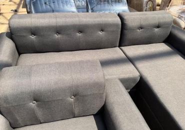 L-Shaped Sofa – Grey – Clean & Spacious – ₦200,000- Used